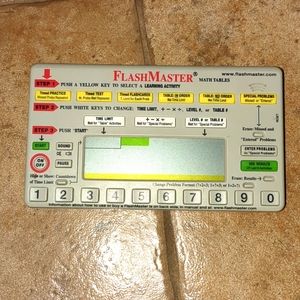 flashmaster original hand held math facts